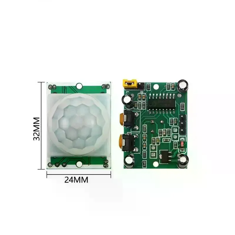 Sensor Adjust IR Pyroelectric Infrared PIR Human Infrared Motion Detector Module For For Raspberry Pi + Case HC-SR501