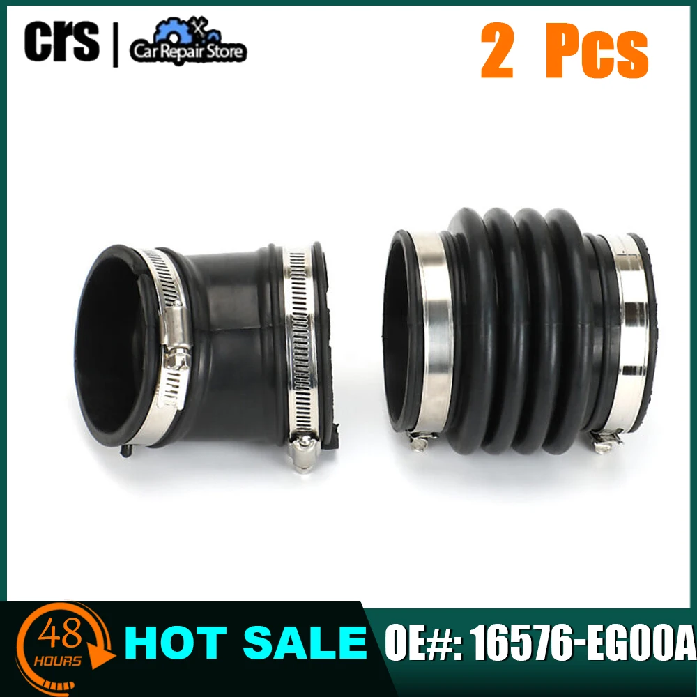 

New 2Pcs Air Intake Resonator Tube Hose For Infiniti G35 M45 Advanced Technology Boot 2003 2004 2005 2006 2007 Duct V6 3.5L