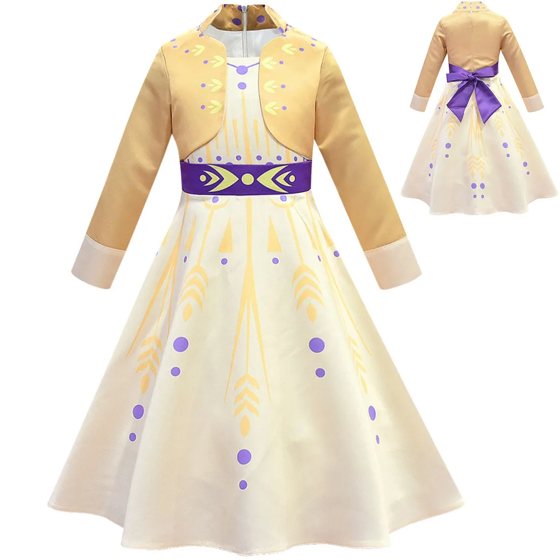 

Princess Cosplay Costume for Frozen Style Anna or Snow Queen Elsa Cute Dress for Girls Birthday Gift Halloween Cosplay Party