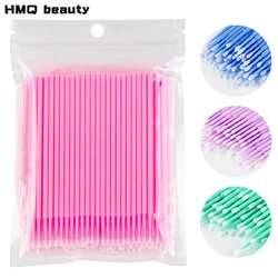 500PCS Disposable Eyelash Brushes Eyelashes Extension Tools Swab Micro Brush For Lip Lash Cleaning Makeup Tools Wholesale