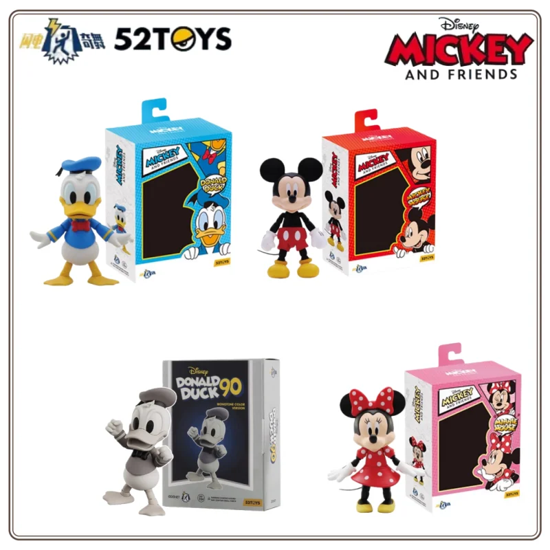 

52TOYS Flash Dance Disney Дональд Дак Микки Минни друзья шарнирная мобильная кукла ручной работы модный орнамент новогодний подарок-сюрприз