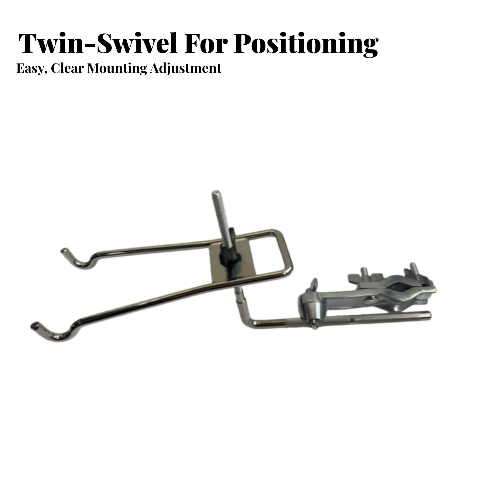 Gong Mounting Bracket with Hook Arms Sturdy Drum Mounting Hook Bracket Percussion Accessory Mount Easy to Install Hardware
