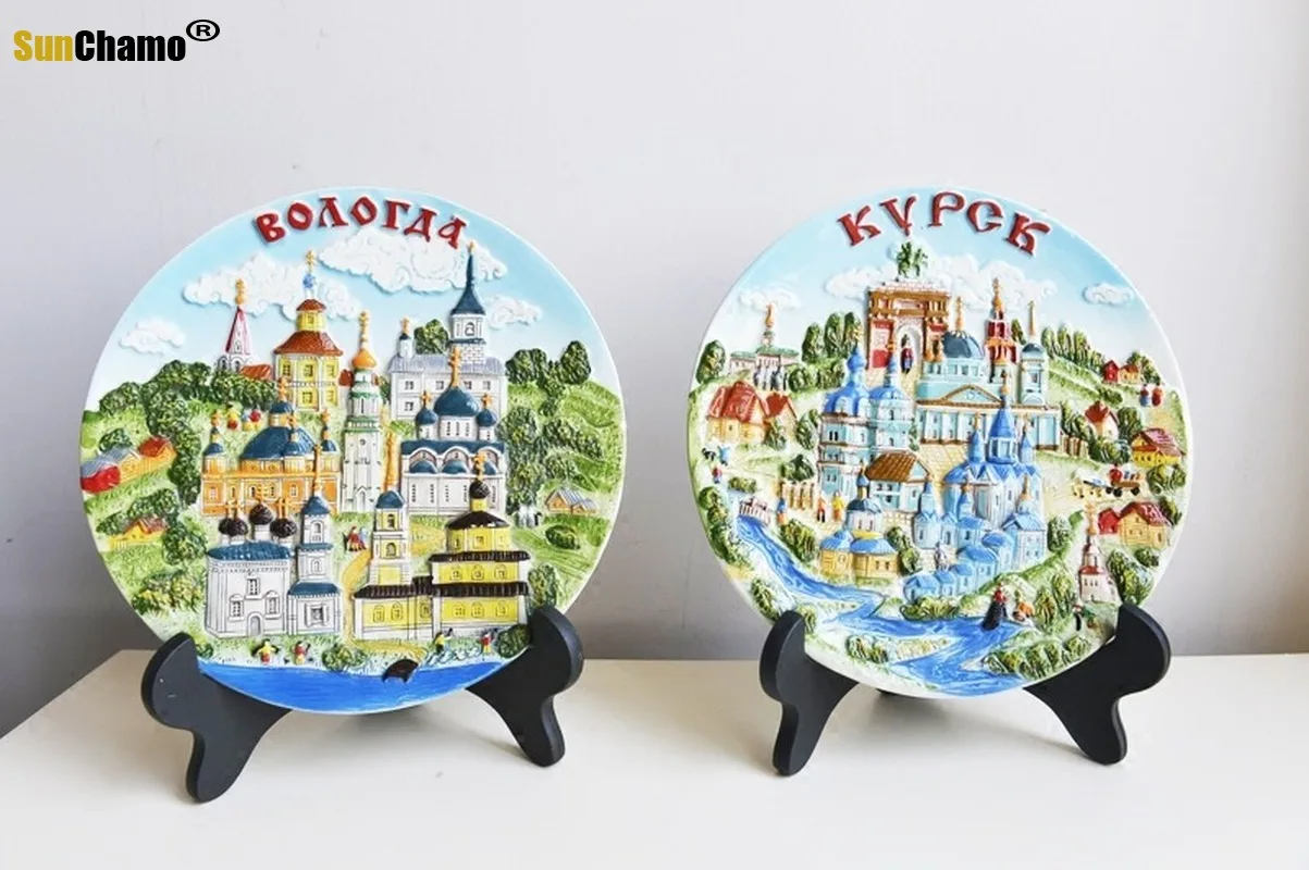 10cm portoghese lisbona parigi Austria svizzera finlandia paesi bassi norvegia americano piatto in ceramica decorazioni per la casa Souvenir