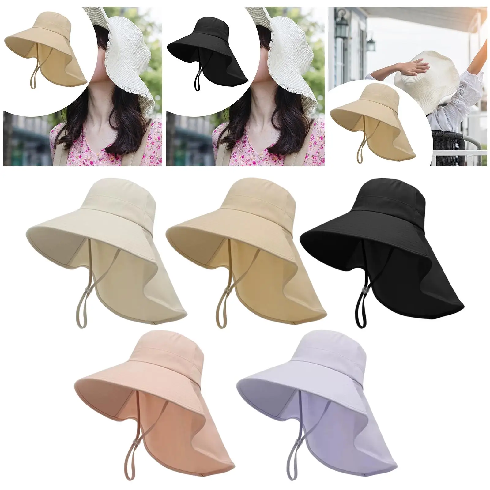 หมวกชาวประมงพร้อมรูสำหรับผมหางม้า หมวกกันแดดสำหรับปั่นจักรยานกลางแจ้งสำหรับการตกปลาและเดินป่า
