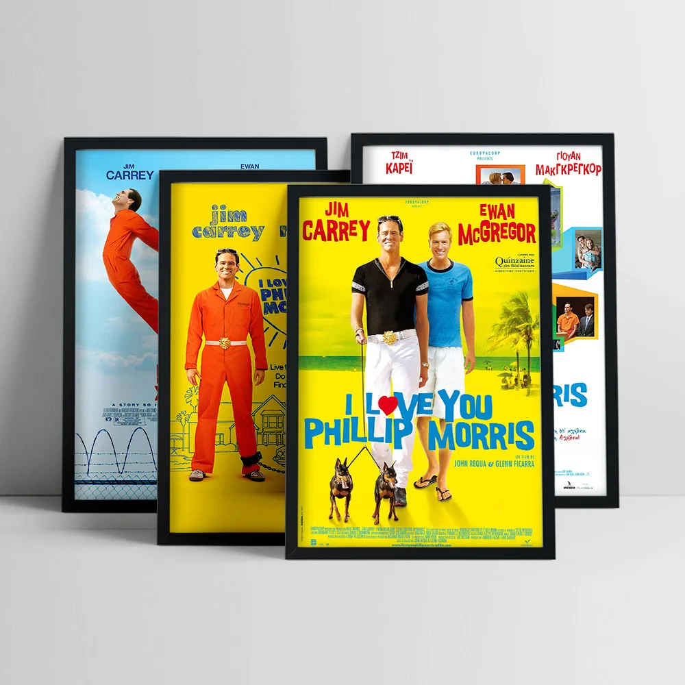 أحبك فيليب موريس السيرة الذاتية أسود كوميدي الدراما فيلم طباعة ملصق فني فيلم حائط لوح رسم صورة ديكور المنزل