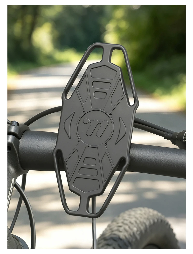 WEST BIKING Fahrrad-Handyhalterung aus Silikon mit Schnellverschluss, Rutschfester Lenkerhalter für Radfahren, Navigation, Motorradfahrten, Universell – Detail 14