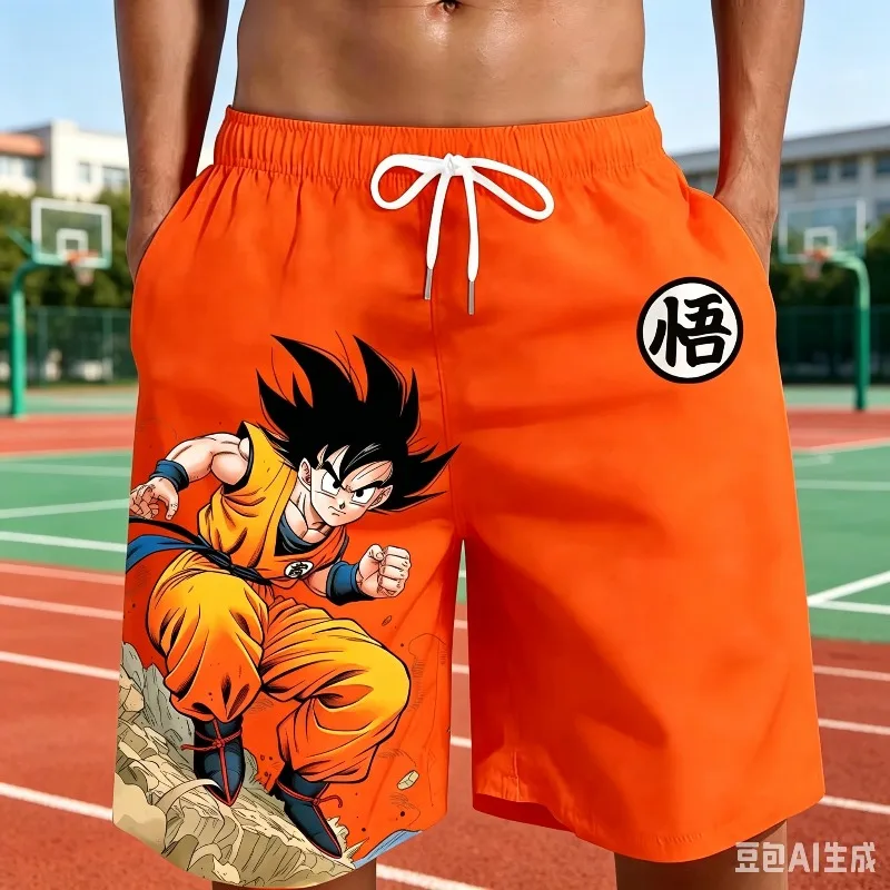 2026New Dragon Ball Animal Goku Print Cosplay Shorts For Men Women Summer Quick Dry Casual Outdoor Sports Matching Outfits Short