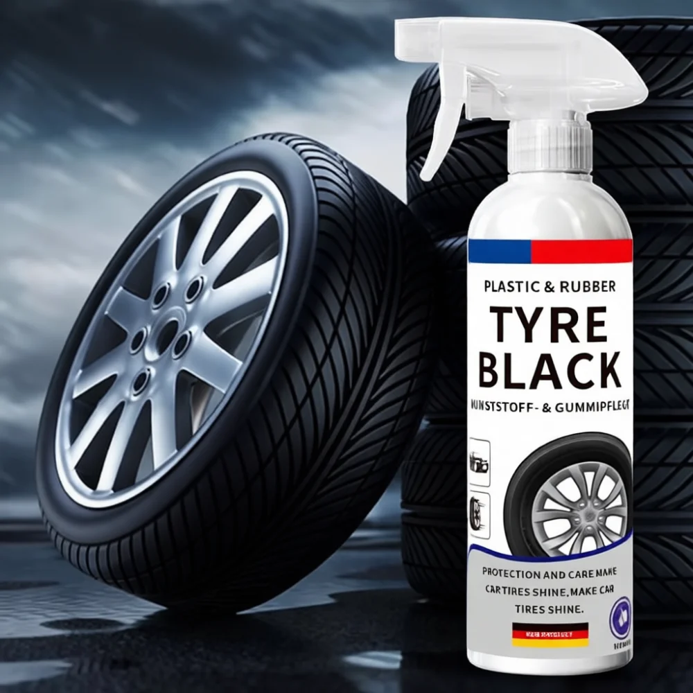 Auto Rubber Restorer Cleaner Tire Shine Spray Deep Gloss Protective Dressing Waterproof Maintenance Solution For Vehicle Wheels