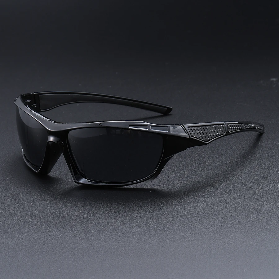 AliExpress Hindfield Fashionable Men's Sunglasses, Wrap-Around Full-Frame Personalized Cycling Glasses, Suitable for Outdoor Driving, Fishing, and Winter Leisure Sports