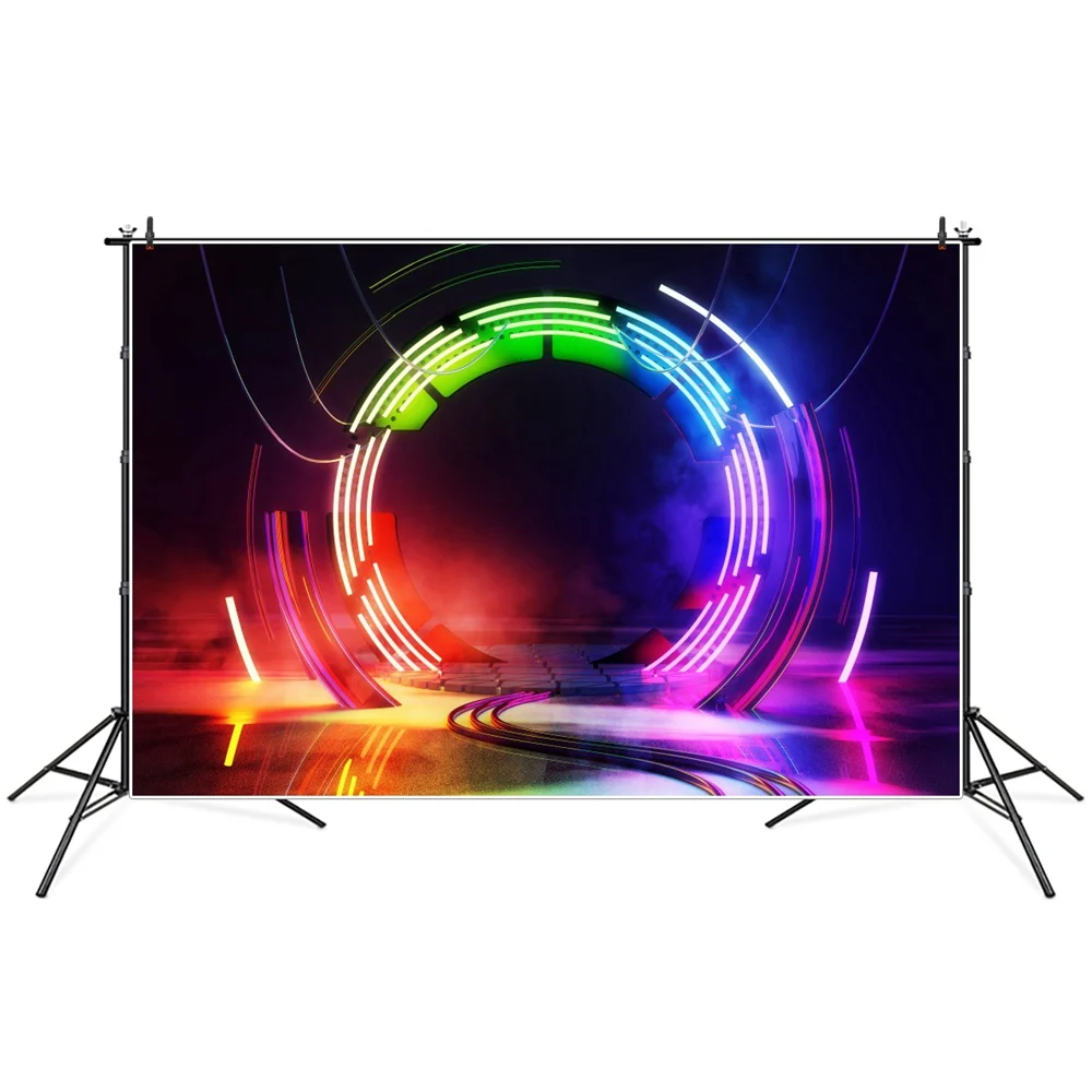 Fantasy Gradient รอบเวทีเด็กการถ่ายภาพพื้นหลัง Custom Home Studio Party Photocall ถ่ายภาพฉากหลัง