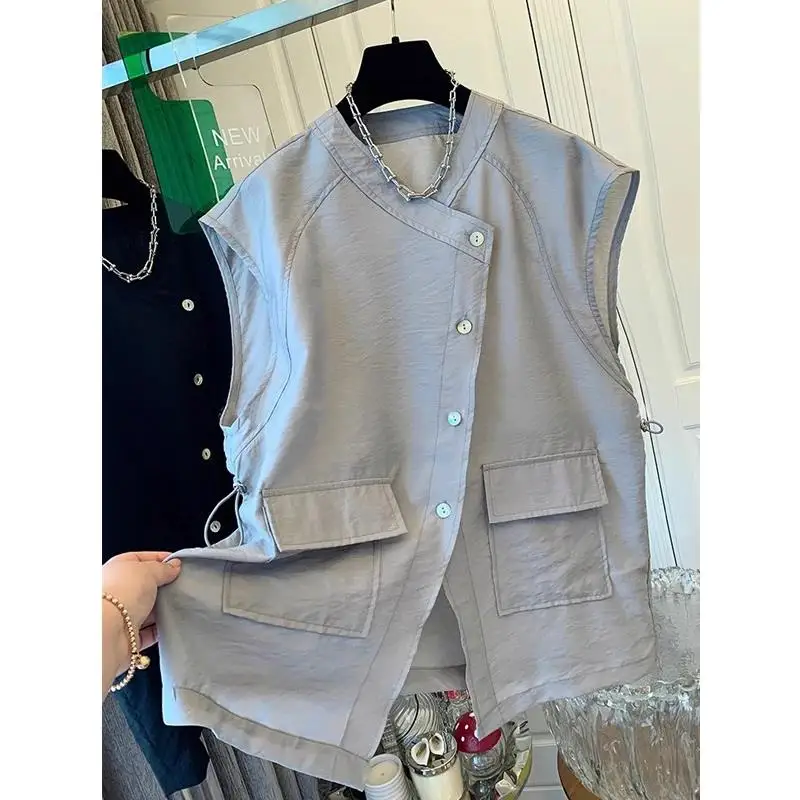 

Loose ort Sve irt Faionable Personali Irregular Spring Summer New Sle Quali Versatile Trendy Top Youth ular