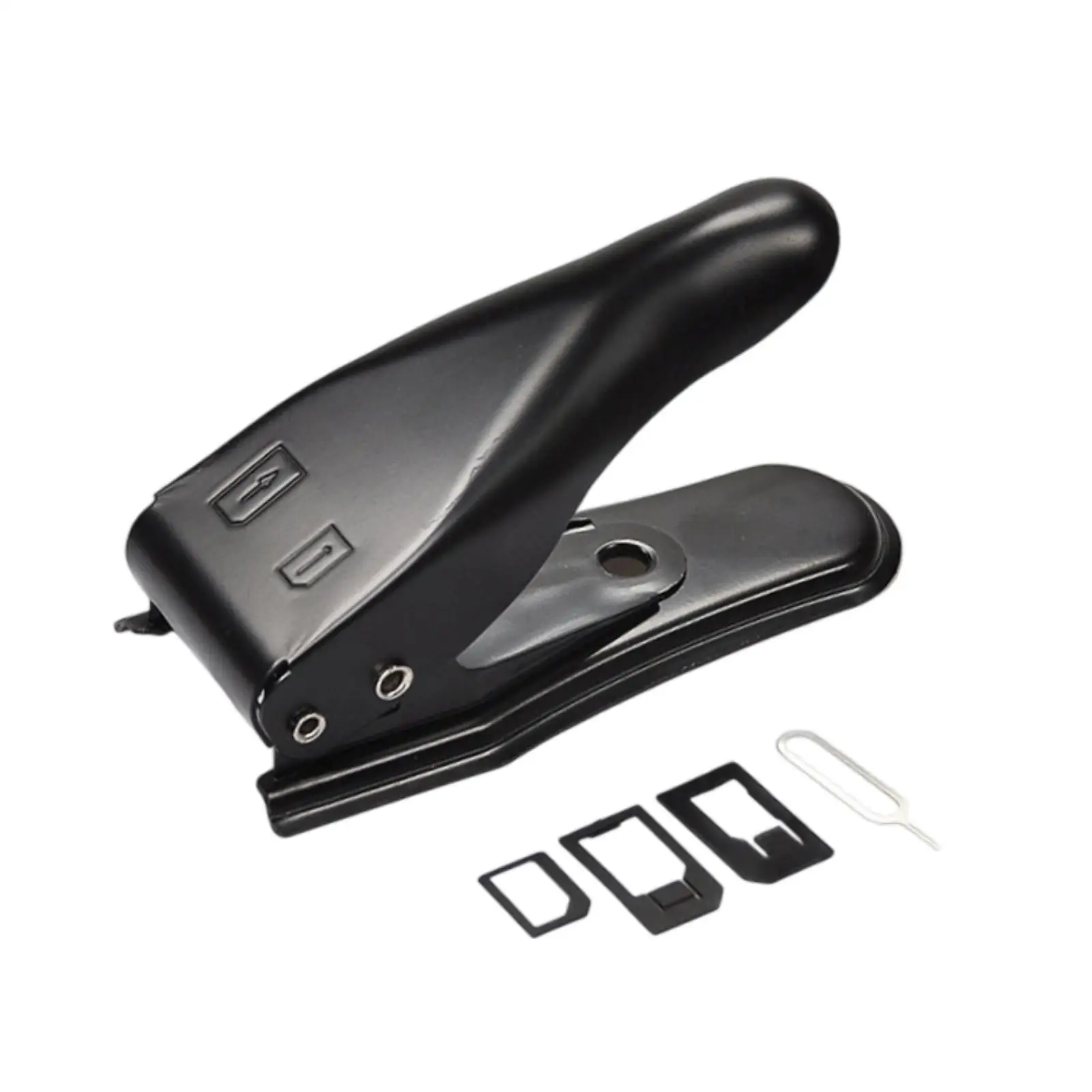 Cortador de cartão Sim Nano e Micro Sim Cutter, conveniente e resistente portátil com adaptadores e pino de ejeção 2 em 1 para smartphone