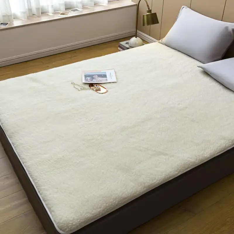 Thickened super soft wool mattres s winter home double wool pad student single mattress T1121