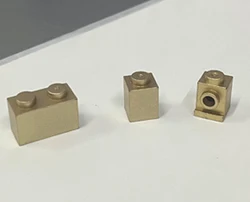 *Metallic Gold Brick*  10 pcs DIY enlighten block brick part No.  Compatible With Other Assembles Particles