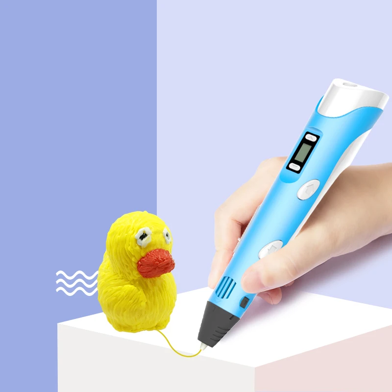 Digital Display Intelligent 3D Printing Pen DIY 3D Graffiti Painting Pens with USB Cable EM88