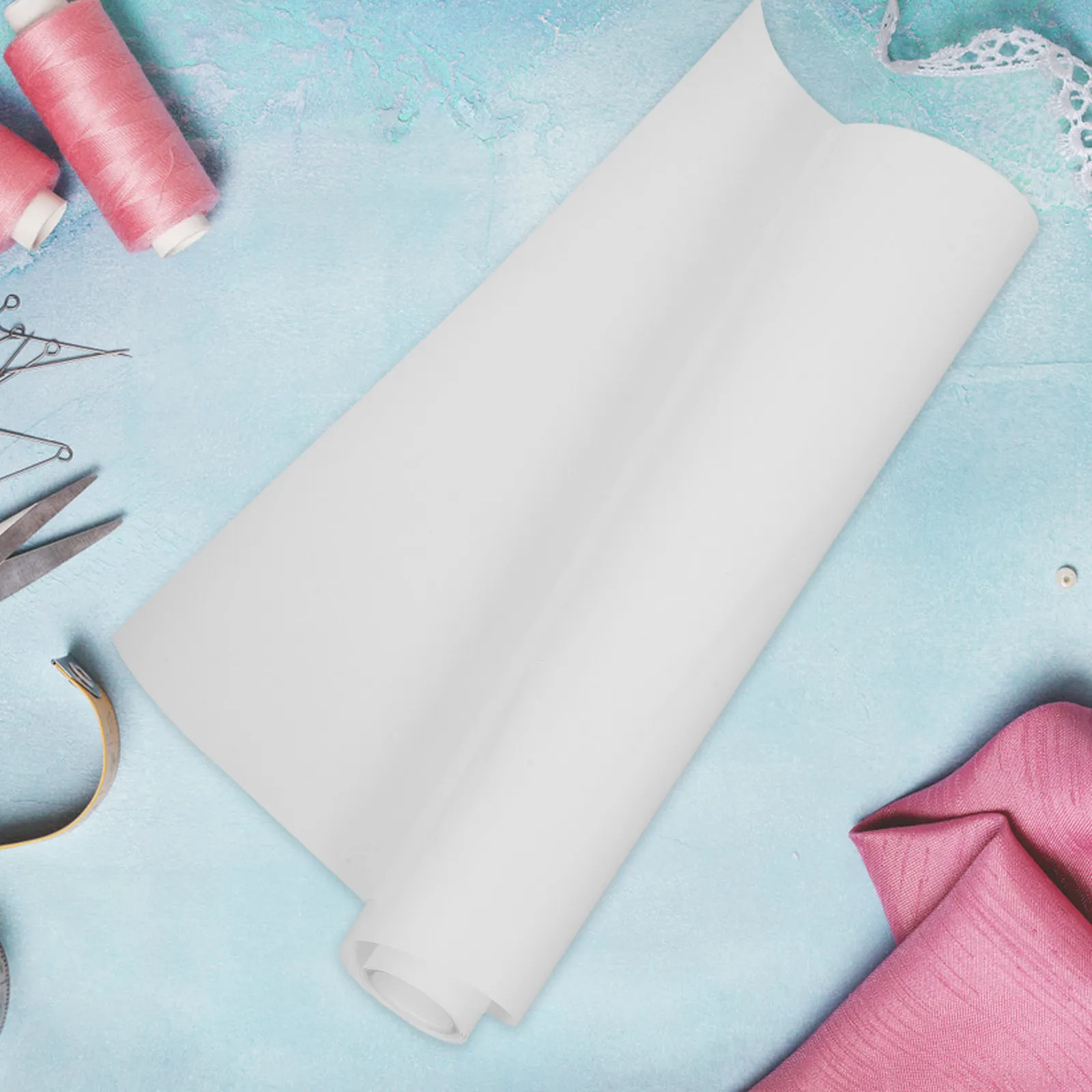 1 Roll Heat Transfer Vinyl White Matte PU Htv Rolls for Shirts DIY Heat Press Vinyl Sheets Cutting Machines Roll of Htv