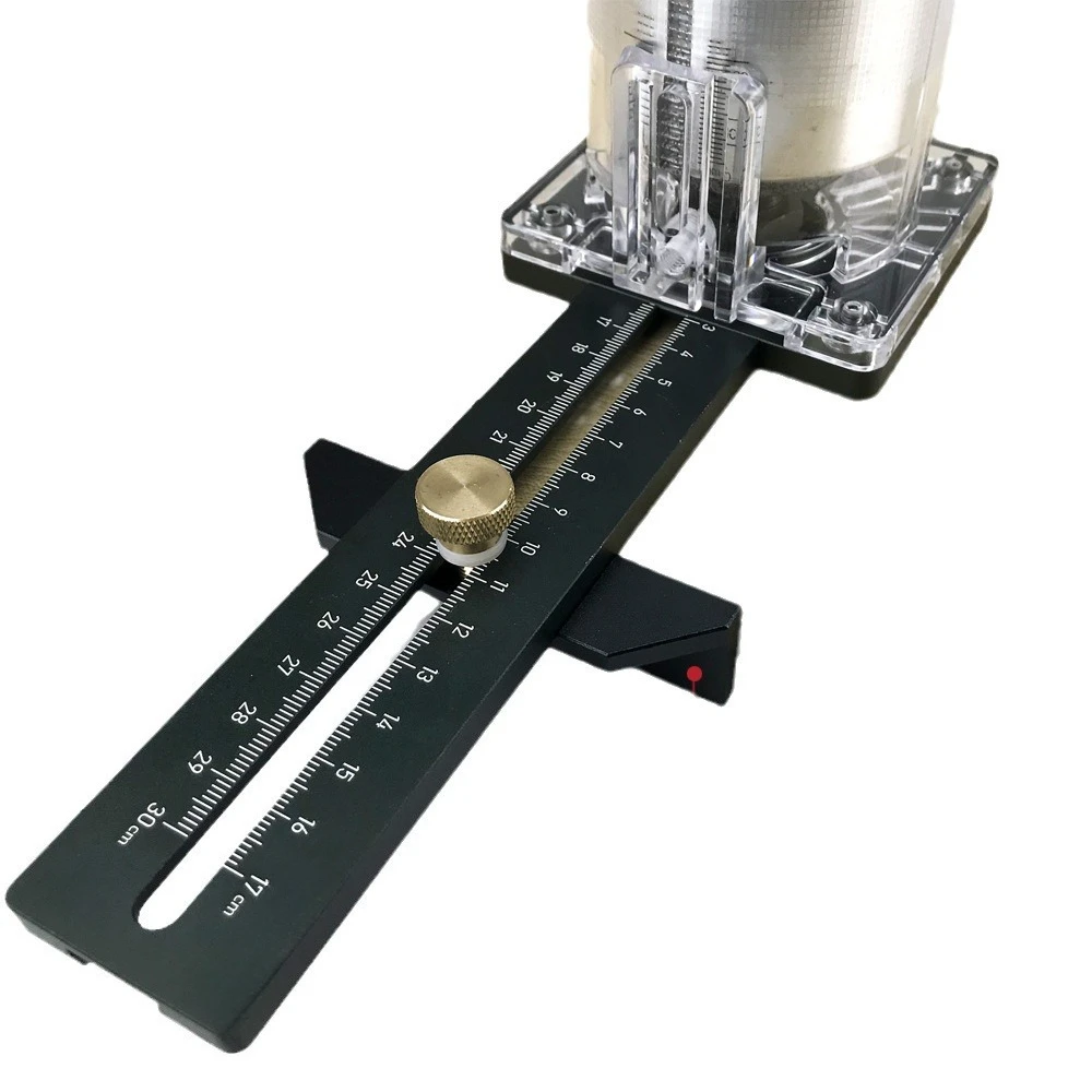 Guitar trimmer, milling round tool, backing base, aluminum alloy guitar speaker, hole opener, round woodworking tool.