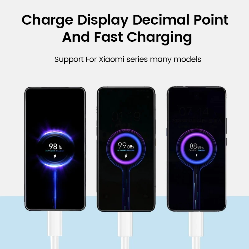 6A 67W Ultra Fast Charger Cable for Xiaomi 11 12 Lite 13T 14T Redmi Note 10 11T 12 13 14 POCO X3 X4 X5 Type C USB Charging Cable image 5
