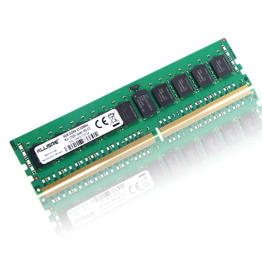Memori Server Kllisre DDR4 8GB 2400 2133MHz ECC Memória REG ECC DDR4 8G X 2 Ram