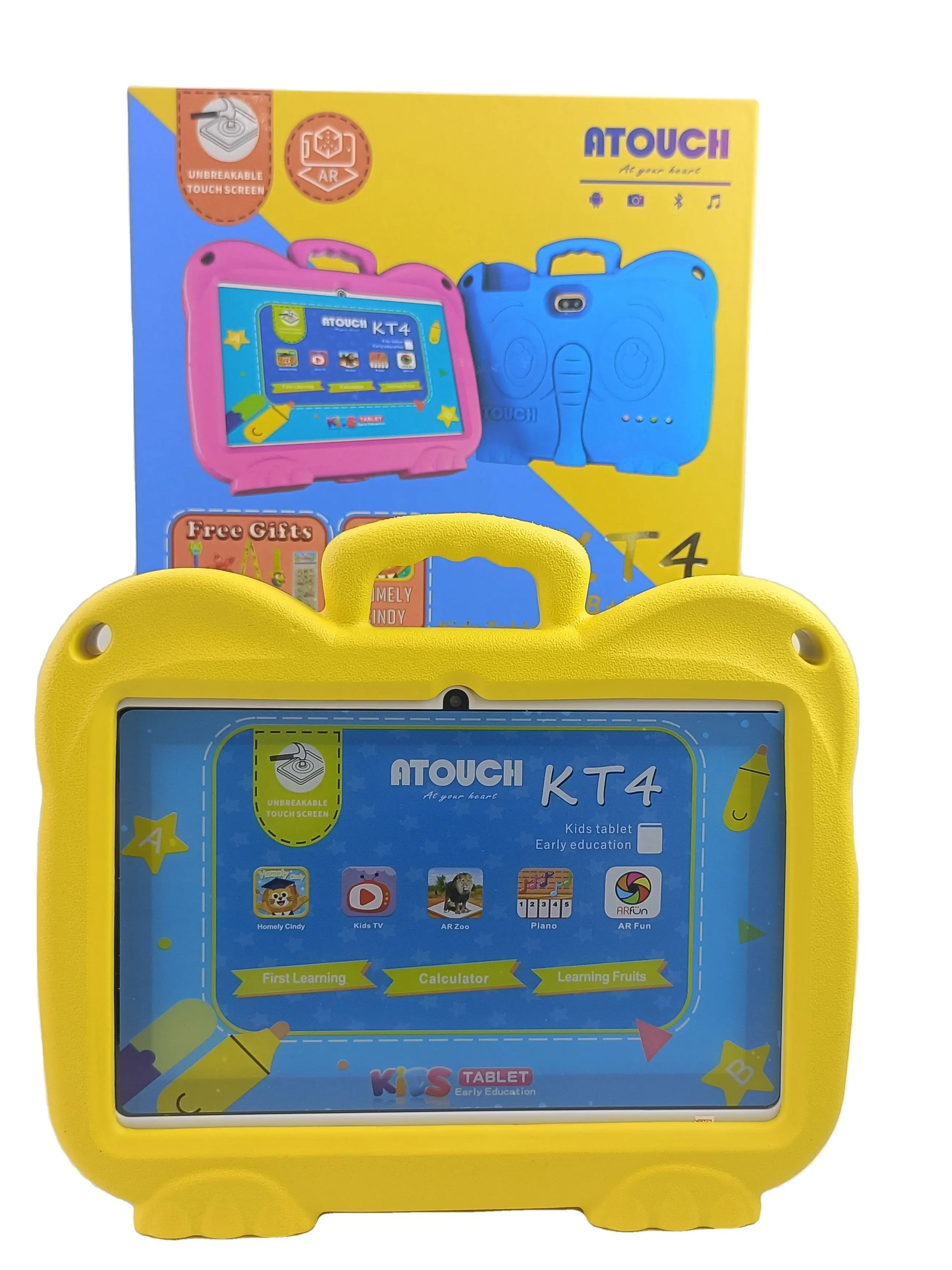 Hot Popular ATOUCH KT4 Tablette 7 Polegada Android 10 Tablet Software de Aprendizagem IWAWA KidsTablet PC Para Educação