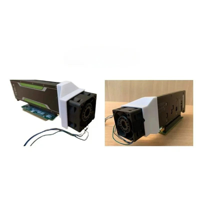 100% New 4CM High‑Speed Modified Cooling Fan FOR NVIDIA Tesla P4 M4 T4, Total Length Of Graphics Card With Fan Bracket: 23CM