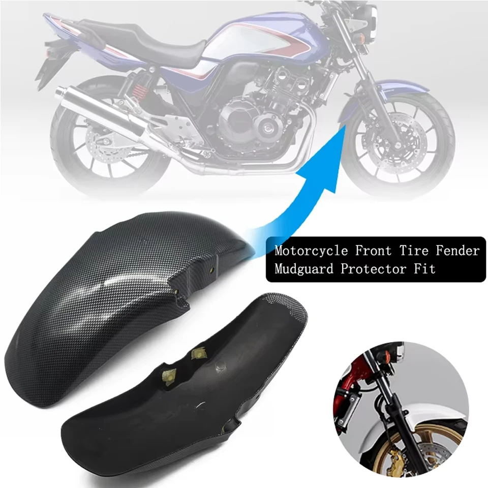 ホンダCB400 1992-1998用 フロントフェンダー カーボンファイバー
