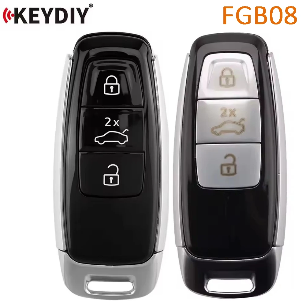 KEYDIY FGB08 Smart Universal Remote Key KD for Volkswagen for Audi with Key Shell 3 Buttons Without UWB match 5D models support