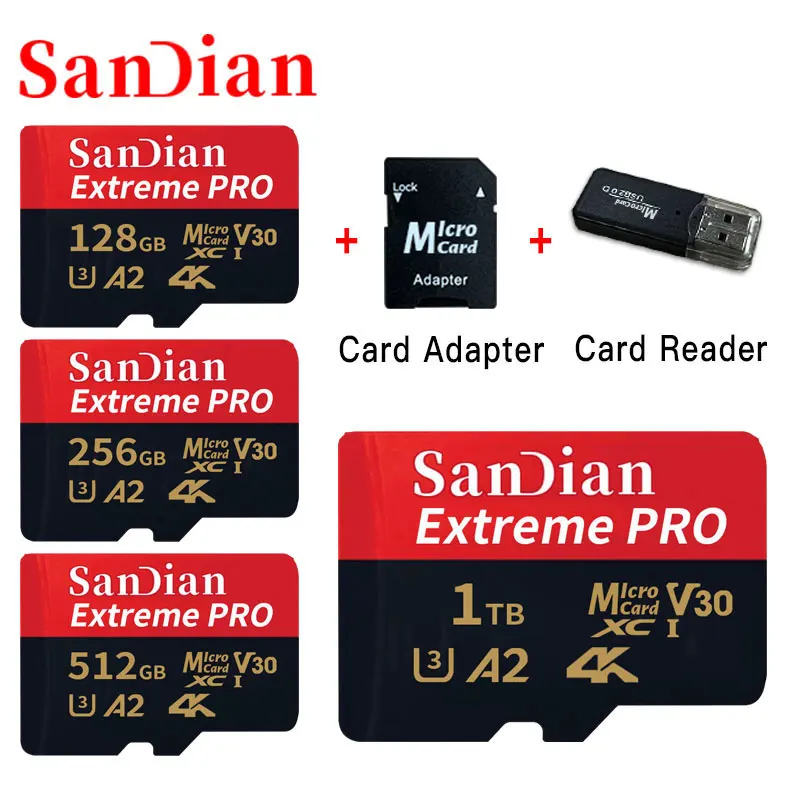 

100% Original 1TB memory card 512gb micro tf sd card 128GB 256GB micro tf sd High Speed U3 mini TF card For Phone/Camera/mac