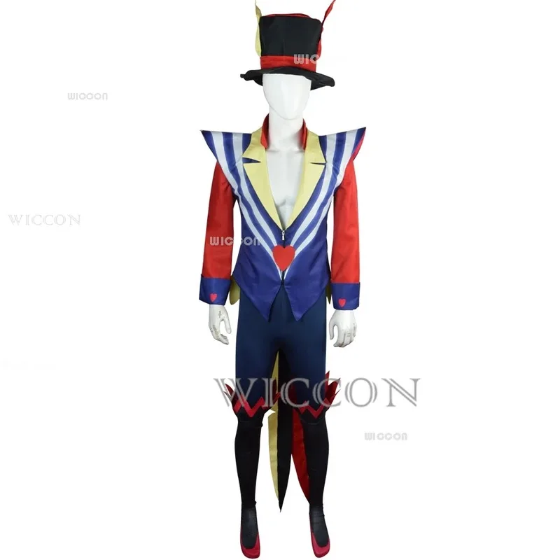 Disfraz de Asmodeus Ozzie, disfraz de Helluva King of Lust Boss, disfraz de Halloween Sexy de Helluva Big Daddy, traje de fiesta de Carnaval para hombre