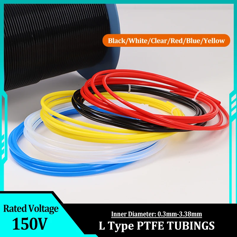 

1~10m 2.5KV 150V PTFE Tube 30L - 8L High Temperature Corrosion Resistant Pipe F46 Insulated Heat Protector Capillary Tubing