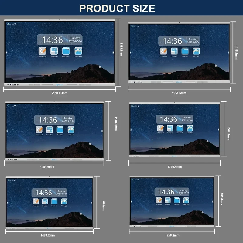 High Peormance Large Interactive Whitard Inch Screen All In One PC
