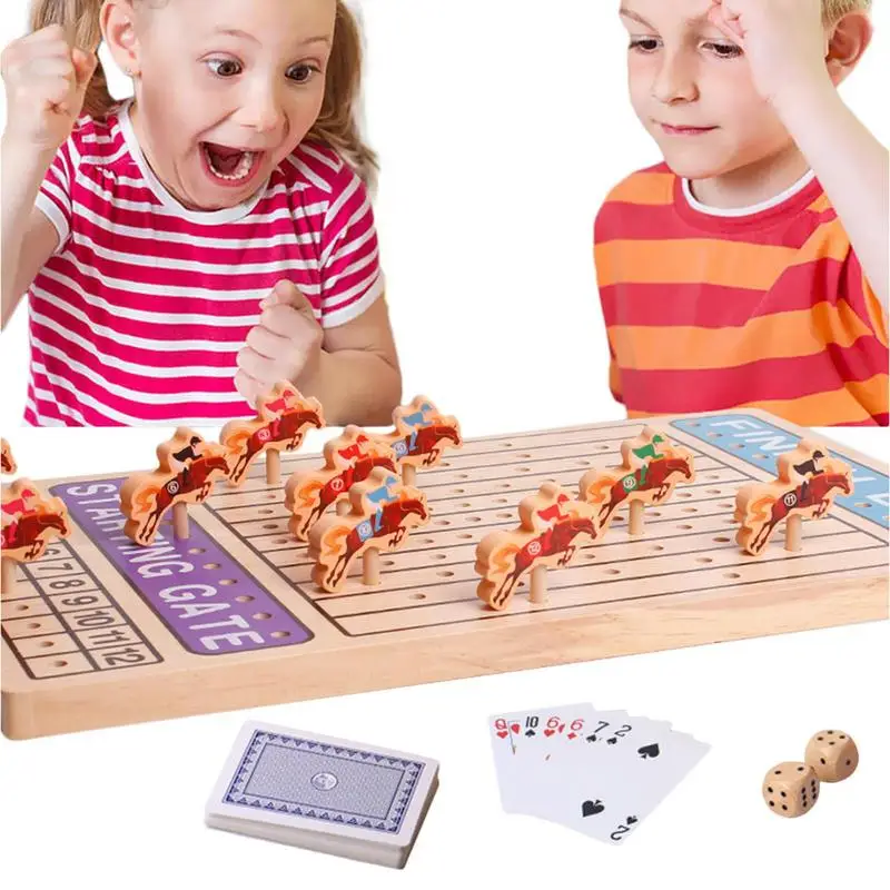 

Horse Race Board Game Racing Board Games For Fun Party And Family Game Night Horse Race Board Games Brain Teaser Gamble Game