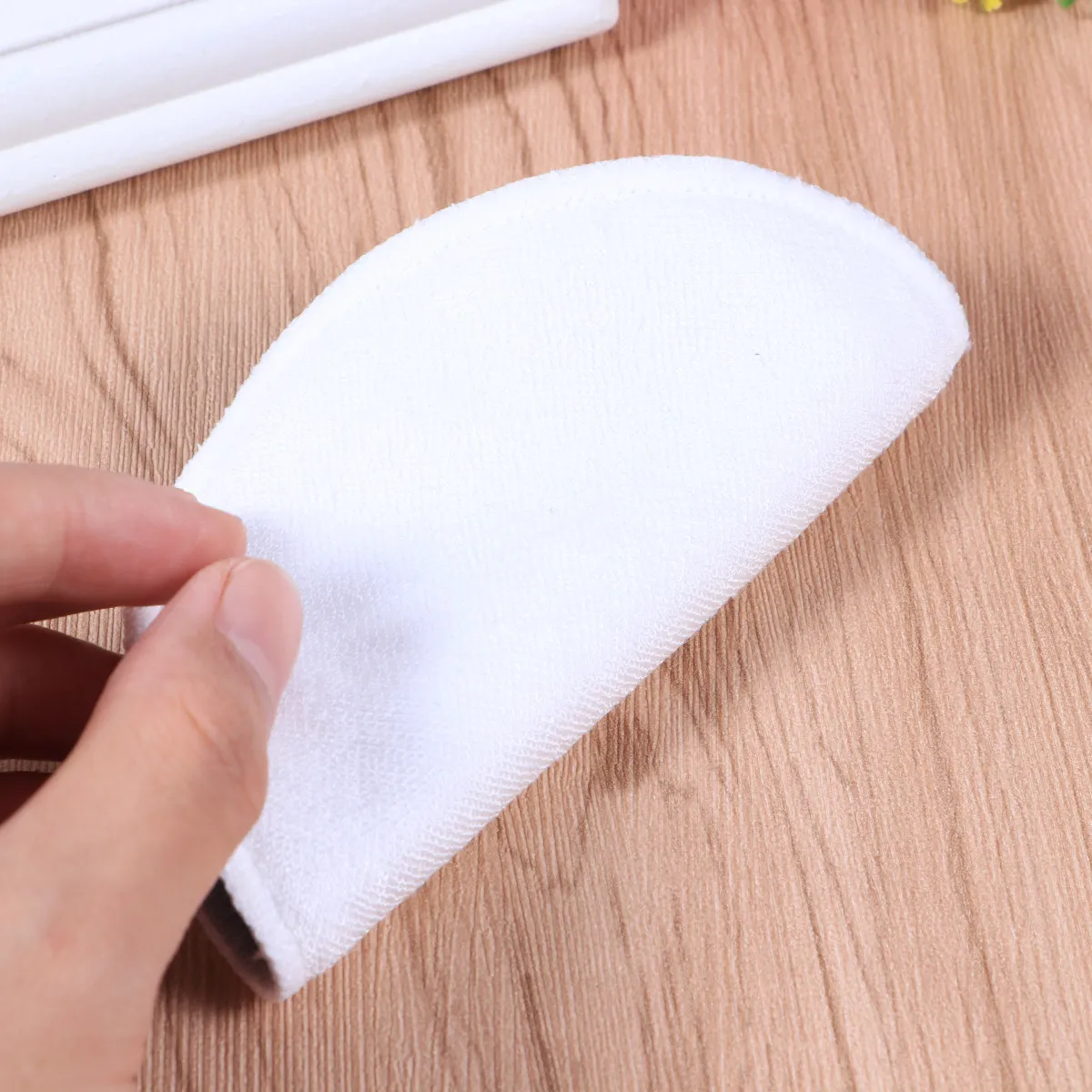 10Pcs Organic Bamboo Makeup Remover Pads Reusable Facial Rounds Biodegradable Cleansing Towels for Sunscreen Cosmetics Chemical