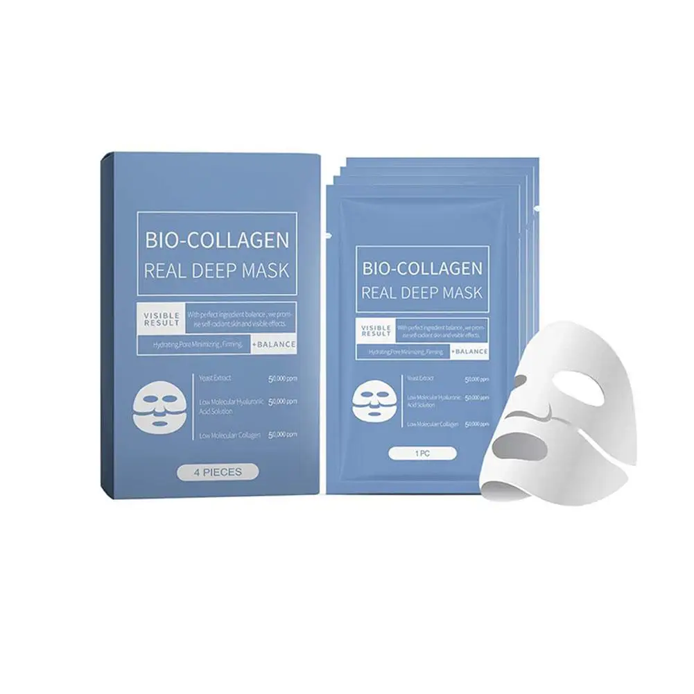 1 buah kolagen pelembab, bio-collagen peremajaan mendalam mencerahkan, film kulit penuh kolagen Ski wajah M4p2