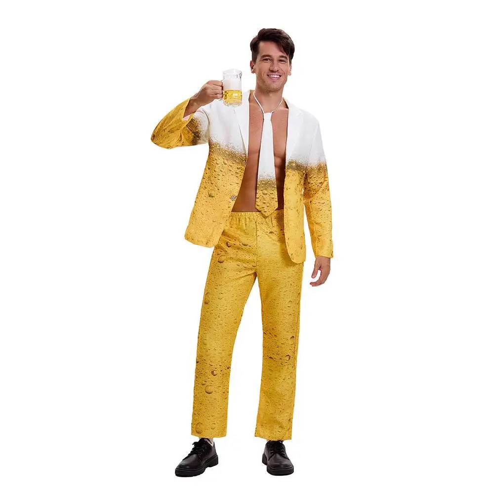 

New Arrival Yellow Gradient Beer Costume Special Festival Cross-Border Women's Ethnic Stage Costume Spring 2025 Fashion