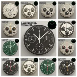 VK63LARIMOKER 31.5mm green grey white black quartz movement watch dial and VK63 watch hands luminous watch dial Fit VK63 movemet