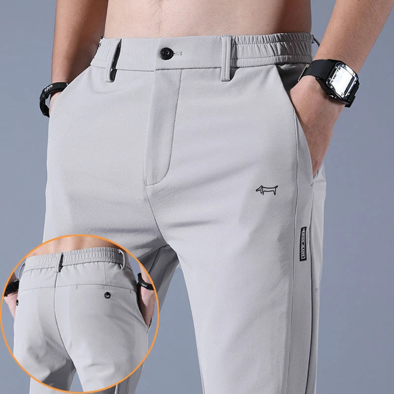 

Golf Pants Men's Elastic Polyamide Fabric New Spring Autumn Straight Casual Pants running fitness Man's Sport Trousers Work Pant