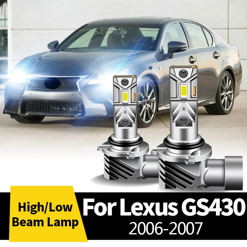 2Pcs Car CANbus LED Headlight High Beam / Fog Light BulbS Halogen Replacement Light 12V For Lexus GS430 2006-2007