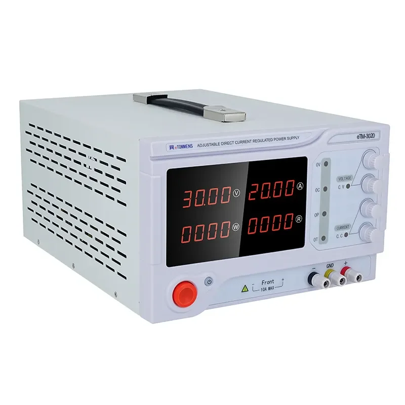 ETM-3060 Adjustable DC Power Supply High Current Voltage Regulator for Electroplating Battery Charging Lab Test Maintenance