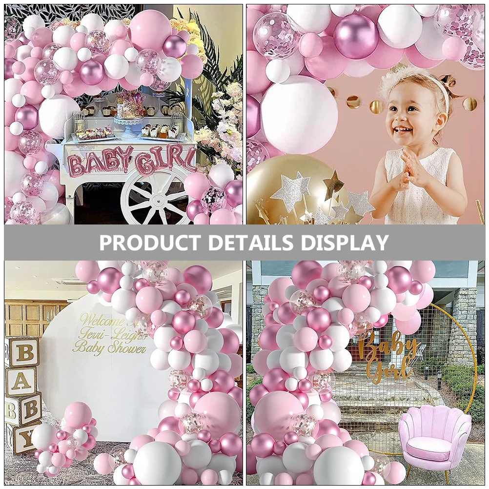 

Balloon Chain Set Decorations Colorful Balloons Bulk Birthday Men Party Wedding Miss