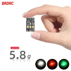 BRDRC Universal Motocicleta LED Aviso Mini Indicador de Sinal Luz Turn Signal para DJI Avata/Mavic 3 Pro Drone Strobe Light