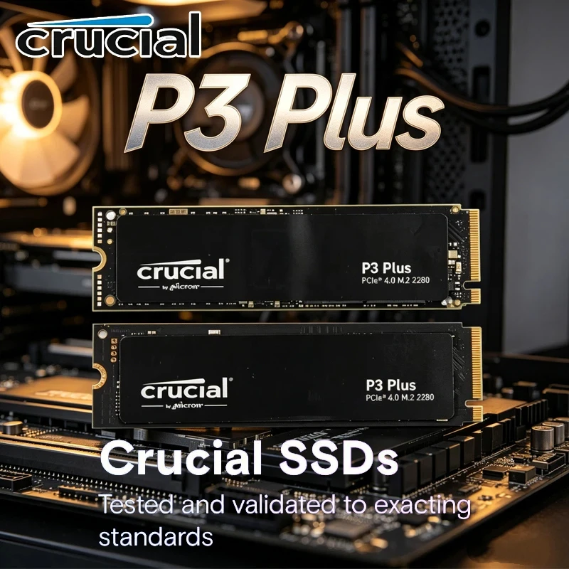 

Crucial P3 Plus P310 T500 M.2 2280 PCIe Gen4 NVMe SSD 1TB 2TB,High Speed OEM Gaming Drive for Desktop Laptop PC