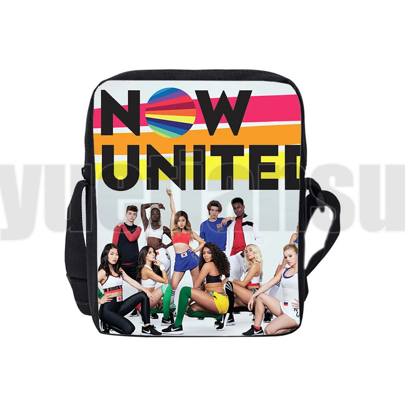 Pop Team Now United 3D Print Shoulder Bags Students Stationery Storage Bag Teenage Girls Boys Un Team Bookbag New Women Handbag