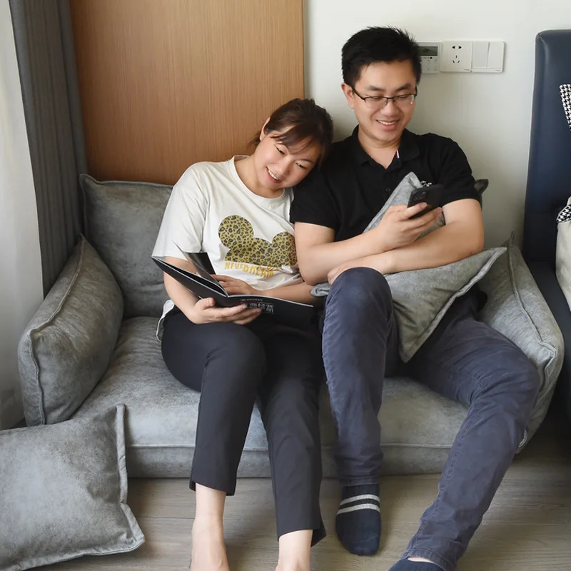 Lazy sofa on the carpet Small apartment Double Internet celebrity tatami multi-functional sofa