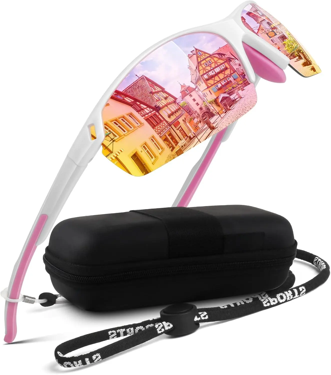 2026 New Upgrade Polarized Sunglasses Men Womens Sports Running Fishing Glasses | Lightweight,Semi-rimless Design,Flexib