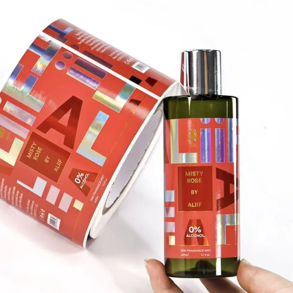 Custom Labels｜Glossy Finish Bottle Stickers｜Premium Packaging Labels｜Cosmetic & Fragrance Use