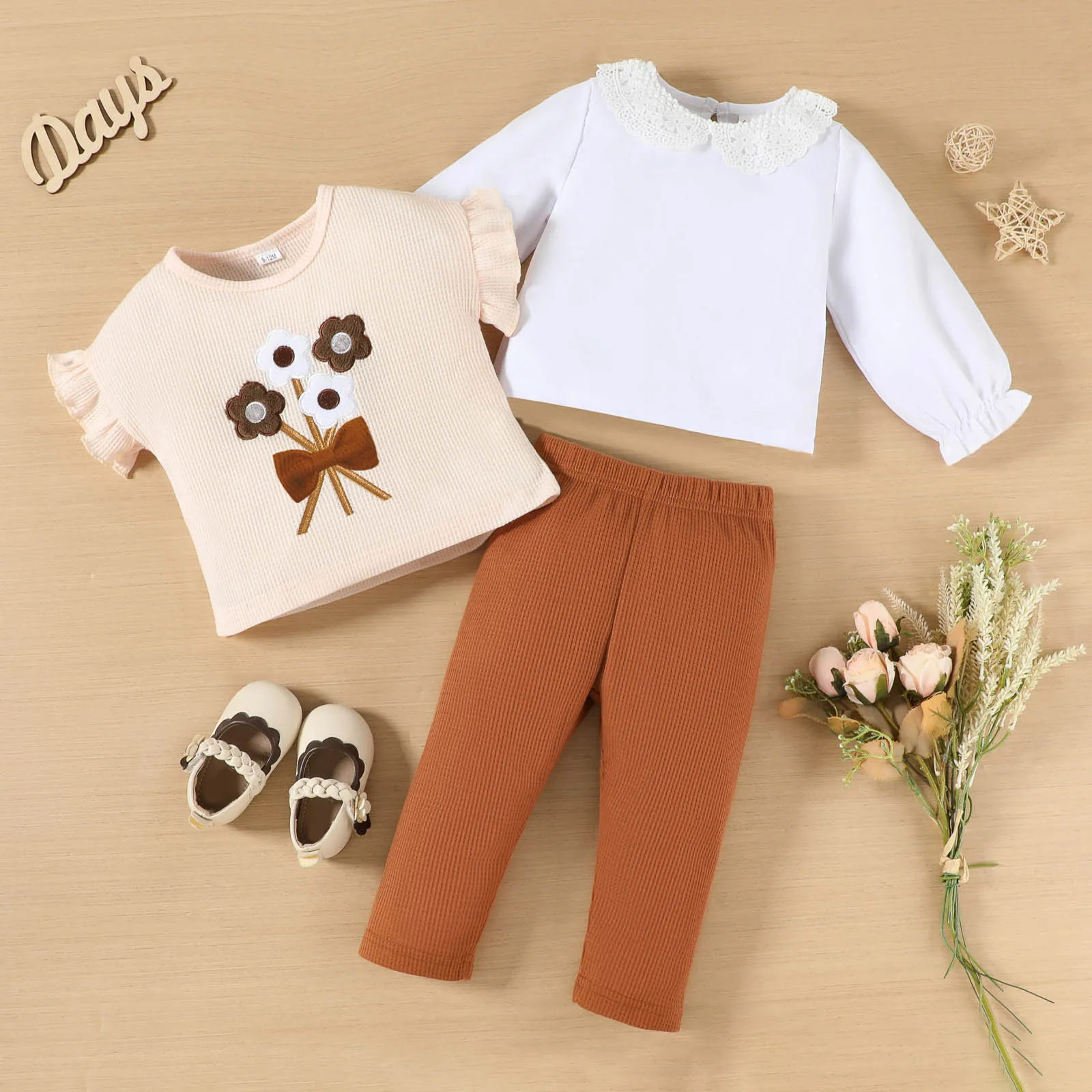 

Big Blankets for Baby Girl Girls Comfortable And Fashionable Long Sleeved Shirt Cute Flower Embroidery Baby Blanket for Girls