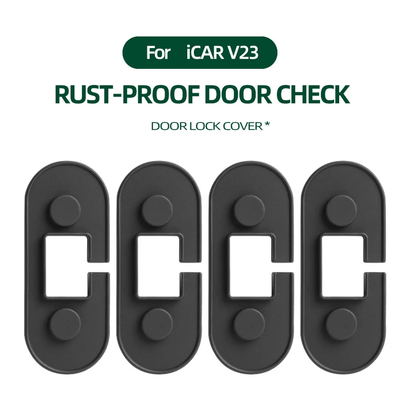 For Chery ICAR V23 2025 2026 Car Door Limiting Stopper Cover Case Silicone Waterproof Protection Pad Sticker Auto Accessories