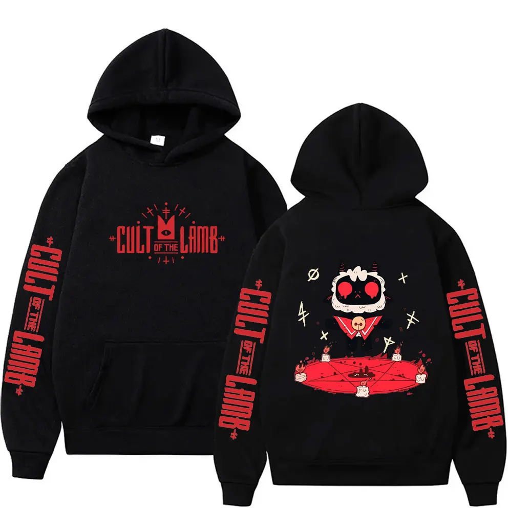 

Game Cult of The Lamb Graphic Hoodie Men Women Fashion Casual Fleece Cotton Hooded Sweatshirt Men's Vintage Oversized Hoodies
