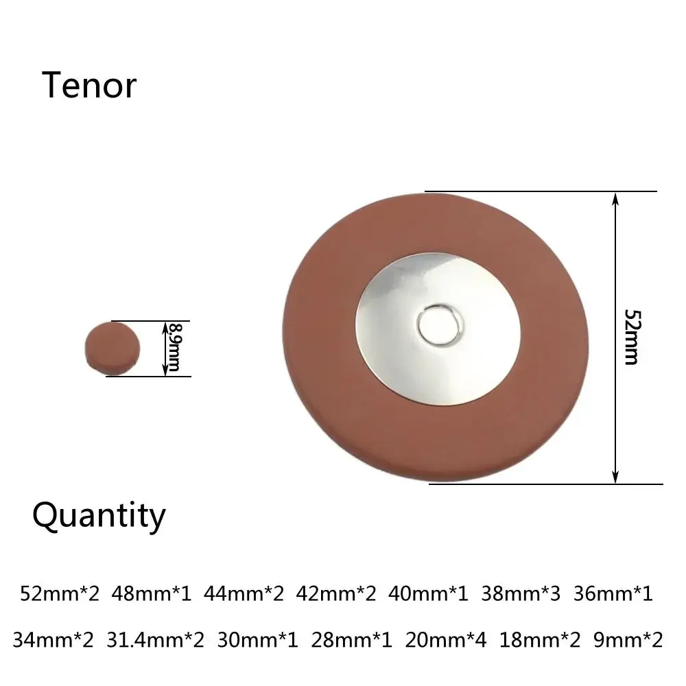 IRIN Saxophon-Pads für Tenor-, Alt- und Sopransaxophon, Leder-Knopfpolster, Holzblasinstrument-Zubehör, Universelle Saxophon-Teile – Detail 10